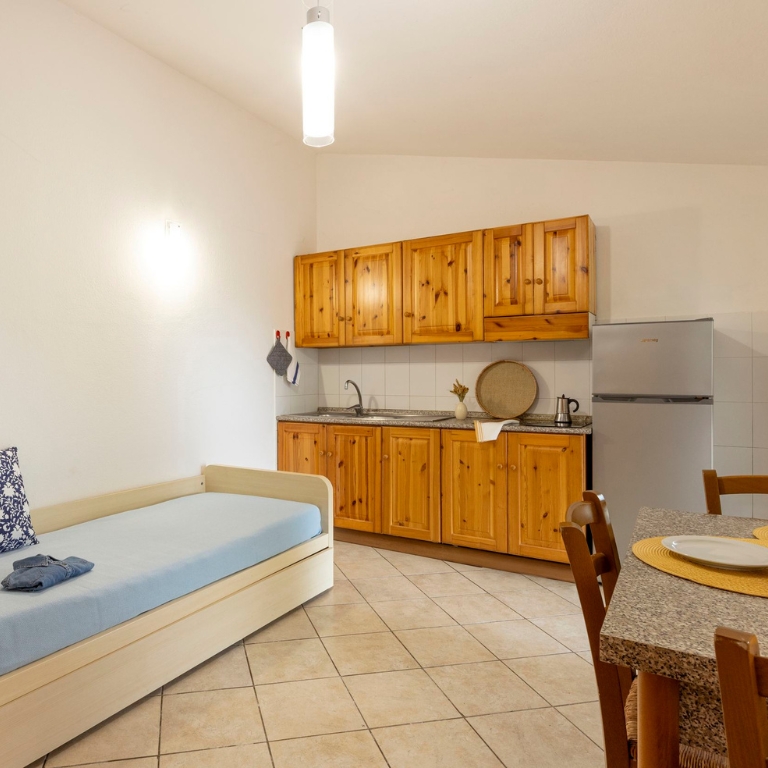 Soggiorno con angolo cottura