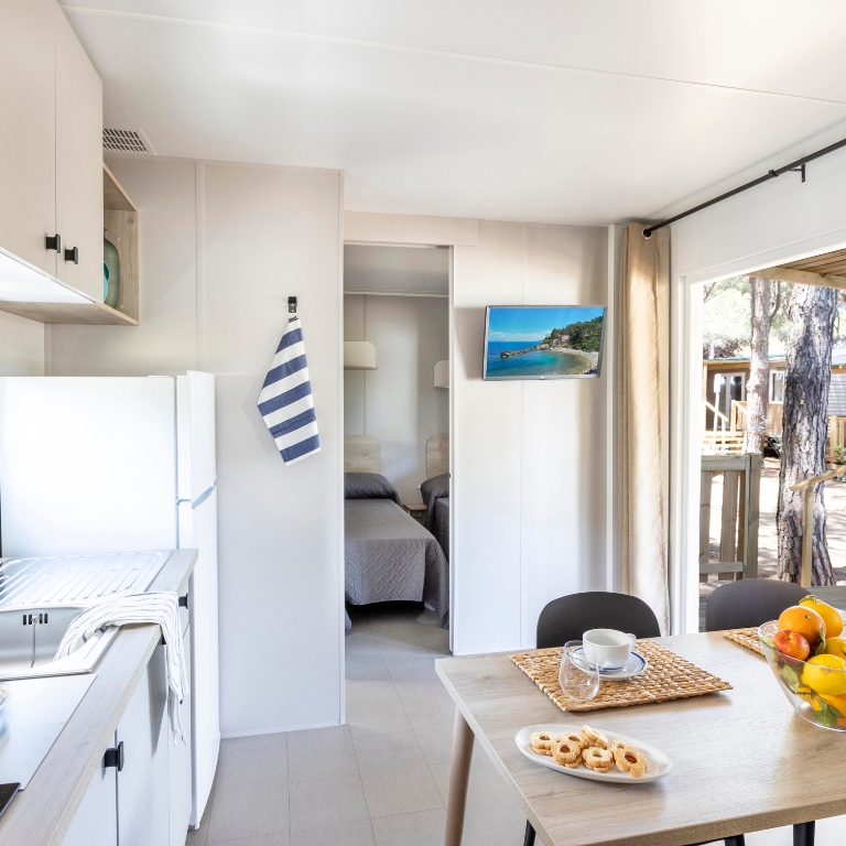 Living room with kitchenette