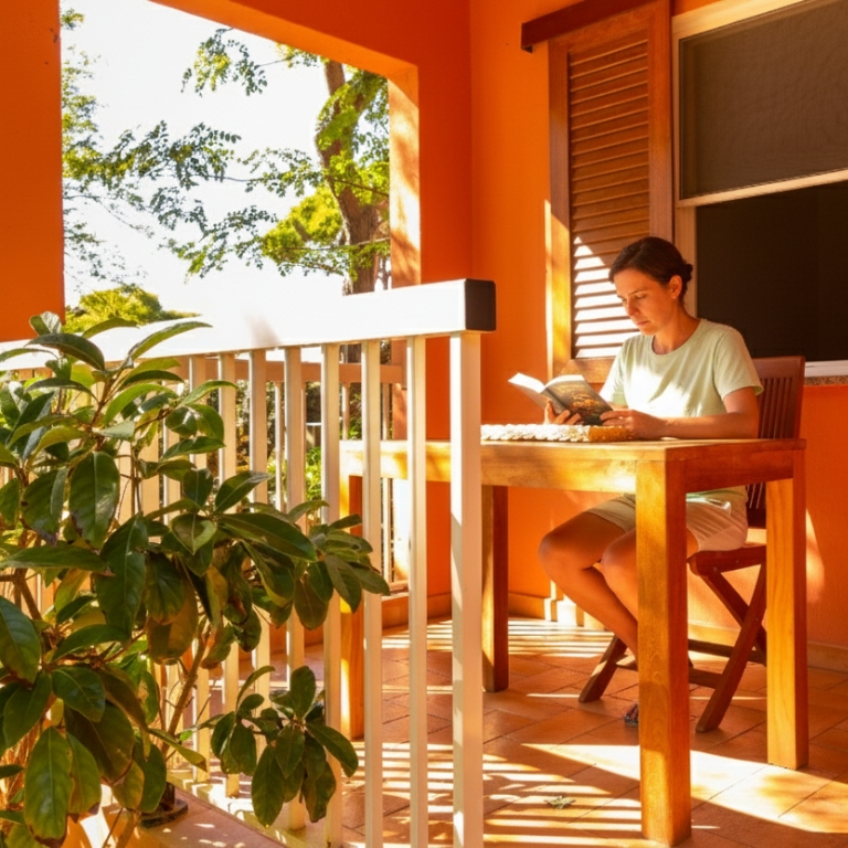 Ampio patio esterno arredato